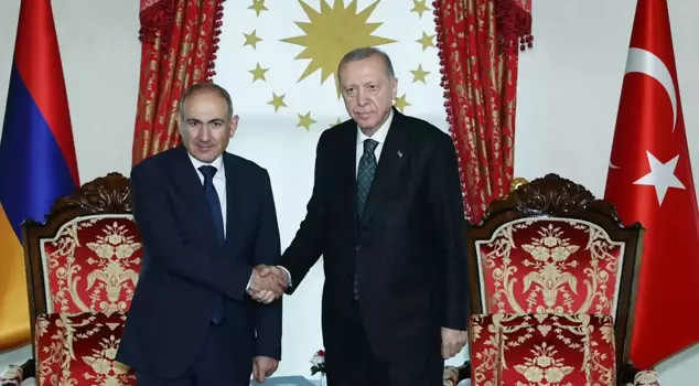 President Erdoğan received Armenian Prime Minister Pashinyan.