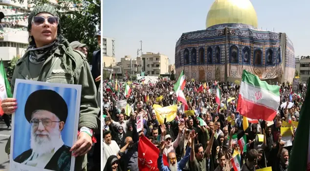 Iranians took to the streets after Friday prayers.