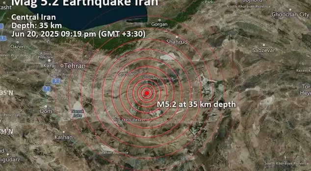 A 5.2 magnitude earthquake in Iran under Israeli attacks.