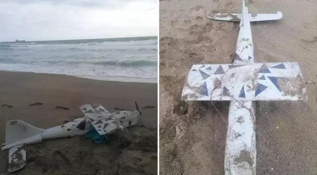 A drone was found at the public beach in Sakarya.