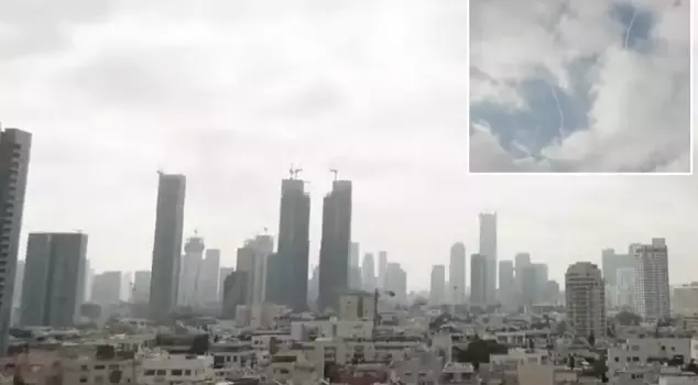 Iran's retaliatory attack was broadcast live like this.