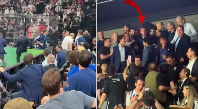 The derby got chaotic! Here are the moments when Ali Koç argued with the Beşiktaş fans.