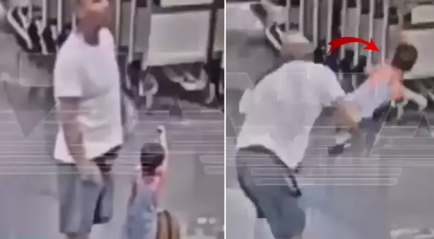 The 18-month-old baby was thrown to the ground and put into a coma.