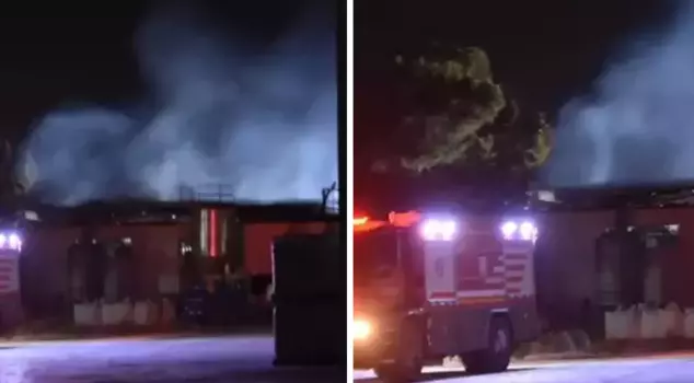 Fire at a chemical factory in Izmir! Smoke has covered the sky.