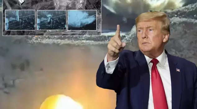 The U.S. shared images of how the Iranian nuclear facility was struck.