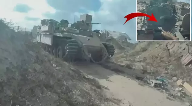 A bloody ambush by Kassam against Israeli soldiers! He climbed onto the tank and dropped the explosive inside the vehicle.