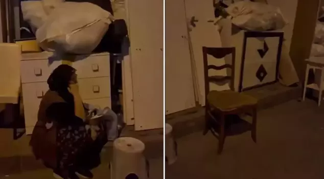 The unfortunate woman was left on the street at midnight, the reason overshadowed by the incident.