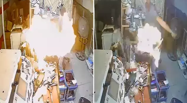 The mobile phone exploded like a bomb.