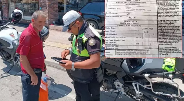 A big shock for the citizen who did not use the pedestrian crossing! They handed him the fine.