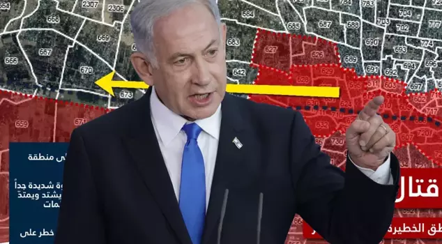Exile map from the Israeli army! They marked each neighborhood in Gaza one by one.