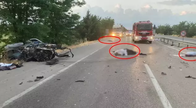 He crashed into a parked truck from behind! 4 people tragically lost their lives.