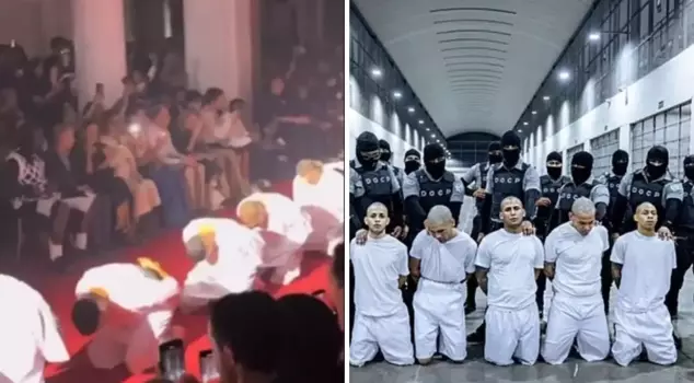 Reaction from El Salvador to the prison demonstration in Paris: 
