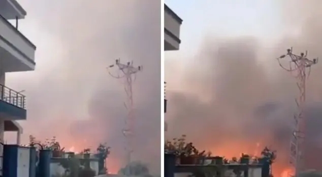 A house in Izmir was caught in the flames! Here are those moments.