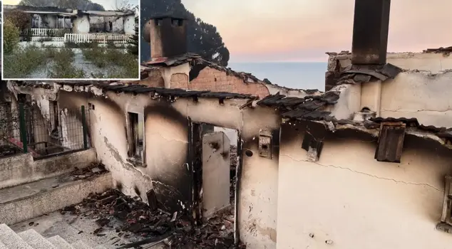 The extent of the fire in Izmir became apparent when daylight broke.
