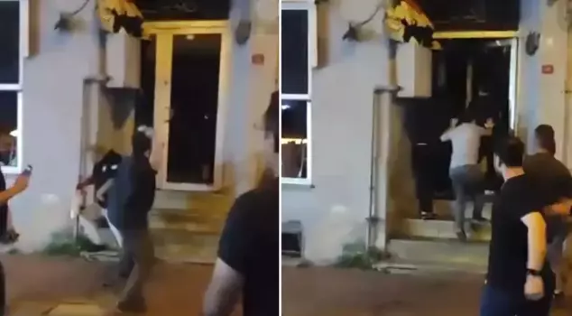 Attack on Leman magazine! They stoned the building and tried to break in.