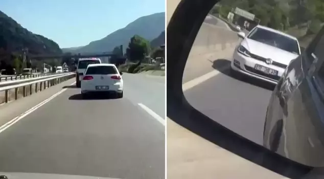He didn't care about the sirens and didn't give way to the team heading to the forest fire.