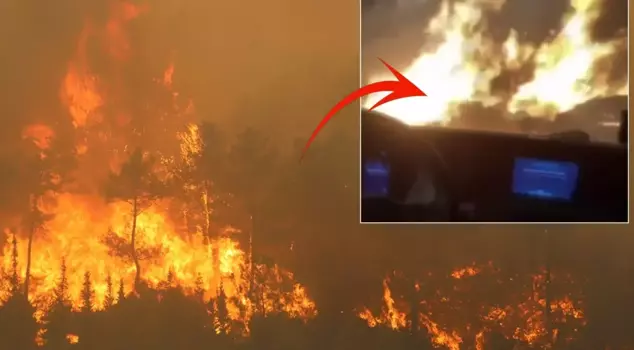 The difficult moments of the teams trapped in the flames: Oh God, help us.