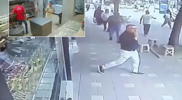 The earthquake panic in Bursa captured on camera.