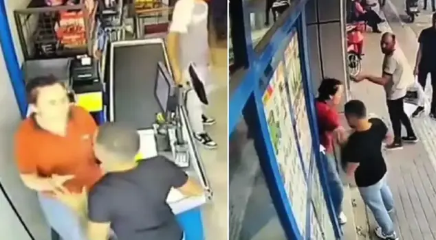 The woman she was arguing with punched the cashier.