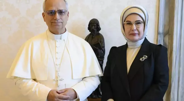 Emine Erdoğan met with Pope Leo XIII.