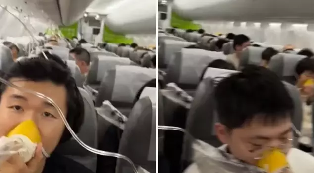Moments of terror in the air: The plane, which lost 8,000 meters in altitude, had to make an emergency landing.