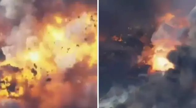 Large explosion at the fireworks factory: Fire engulfed 80 acres.