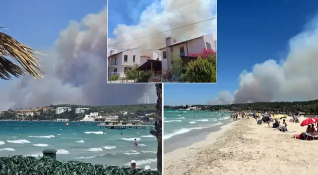 The fire in İzmir has spread to Çeşme as well! Evacuation announcements are being made.