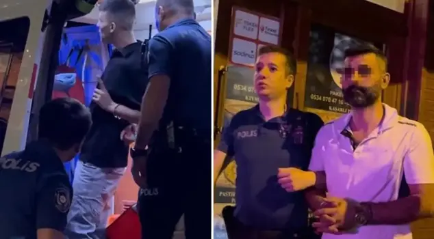 They caused chaos and attacked the police with a knife.