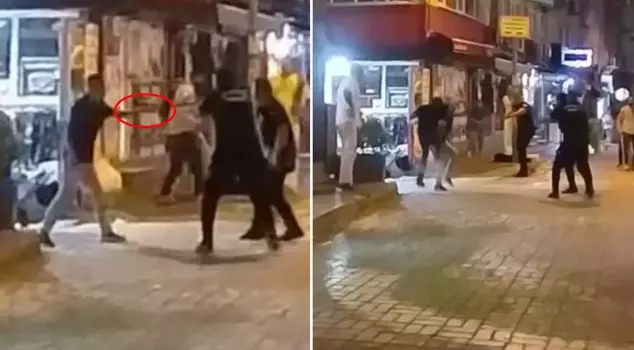 The police neutralized the person who drew a knife on him in this way.