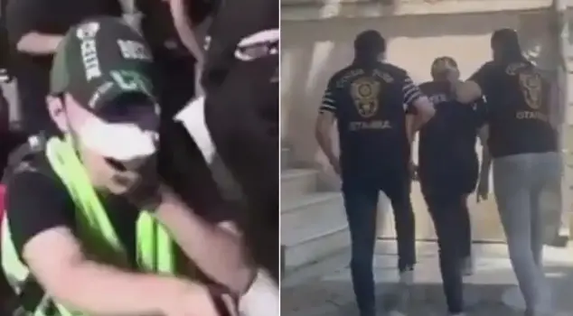 A provocateur threatening to execute Muslims in Saraçhane has been arrested.