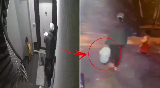 She threw her baby in a bag and abandoned it to death.