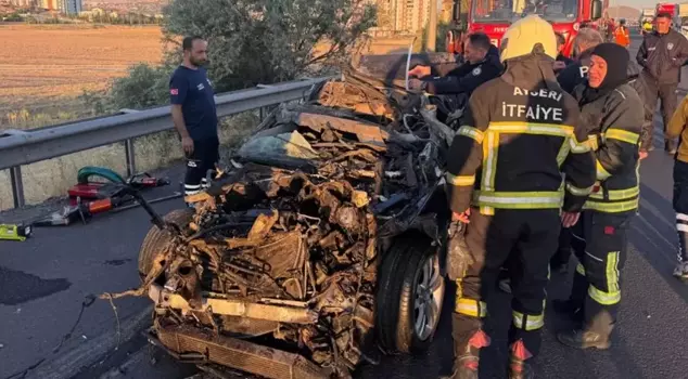 The luxury vehicle was totaled, and the driver tragically lost their life.