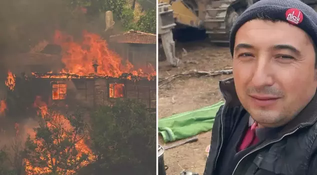 Sad news from the fire in Ödemiş! A forest worker has been martyred.