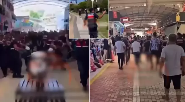 Attempted lynching by counterfeit tradesmen! They beat up the lawyer and broke a chair on the gendarmerie's head.