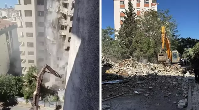 During the demolition in Maltepe, an 11-story building collapsed.