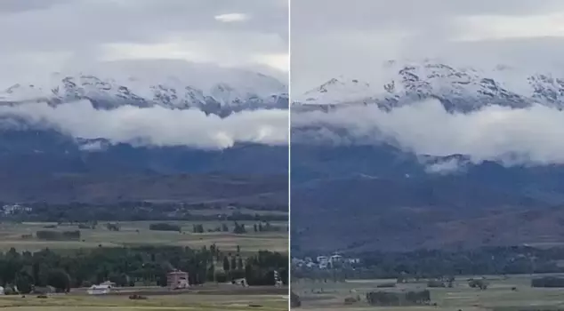 Surprise snow in July! Winter arrived without seeing summer.