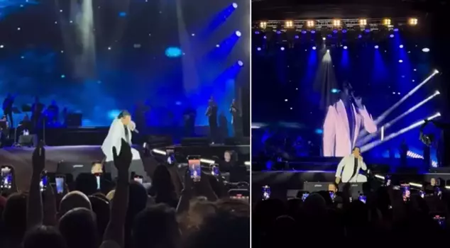 An unfortunate accident on stage at Bayhan's concert!