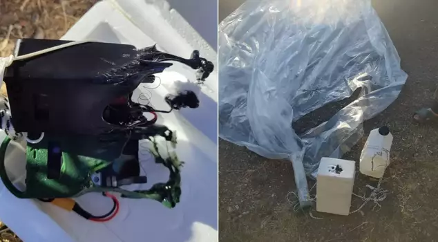 The object that triggered the gendarmerie alarm! It was immediately taken for examination.