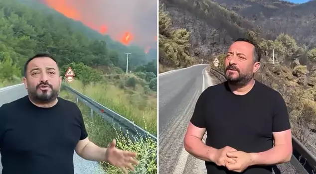 The Mayor of Ödemiş filmed a video in the same area two days apart: There is no place left to burn.