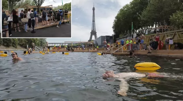The 102-year ban in Paris has been lifted, and the Seine River has been opened to the public.