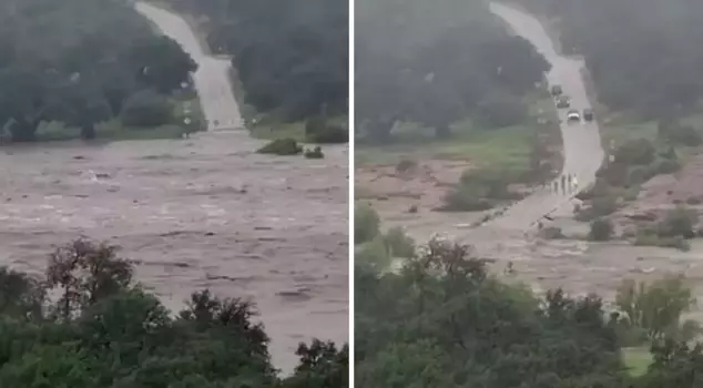 Terrifying images from the USA: 80 people swept away and killed by floodwaters within minutes.