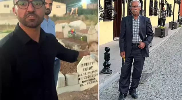 The family that came to the cemetery could not find their father's grave.
