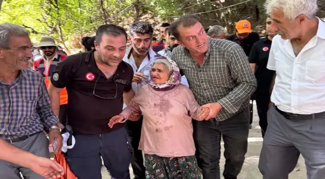 The 63-year-old missing woman, found three days later, survived on food left by picnickers.