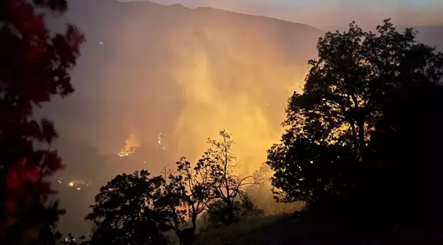 The flames engulfed Uşak and Manisa at the same time: 21 houses were evacuated.