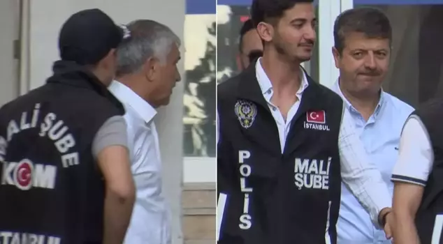 The detained Zeydan Karalar and Abdurrahman Tutdere have been brought to the courthouse.