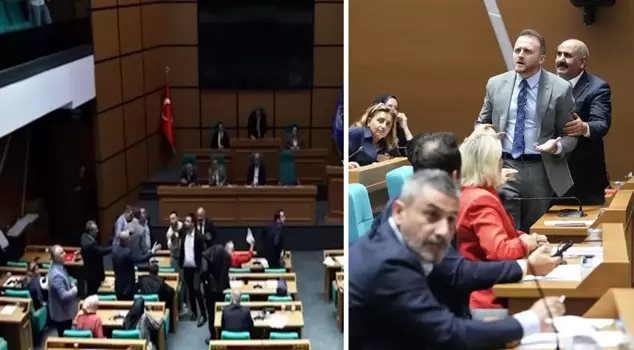 Tension over 'baklava' at Üsküdar Municipal Council: The session was adjourned.