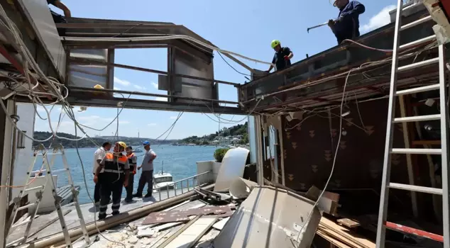 The illegal structures in the Bosphorus of Istanbul have started to be demolished.