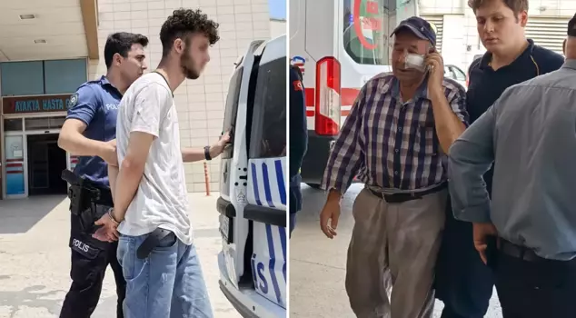 The gardener who did not cool himself with a hose was kicked and punched.