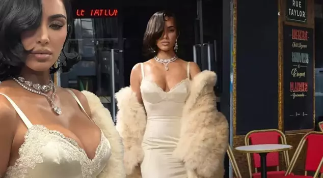 Kim Kardashian, her yürüyüşüyle alay konusu oldu.
