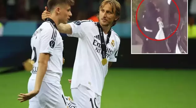 Emotional farewell between two stars! Look at what Modric gave to Arda.